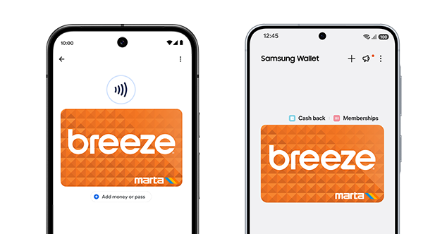 Virtual Card mockups Google Samsung together half phones